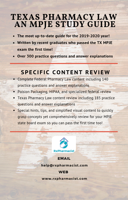 mpje study pharmacy law texas guide courses guides